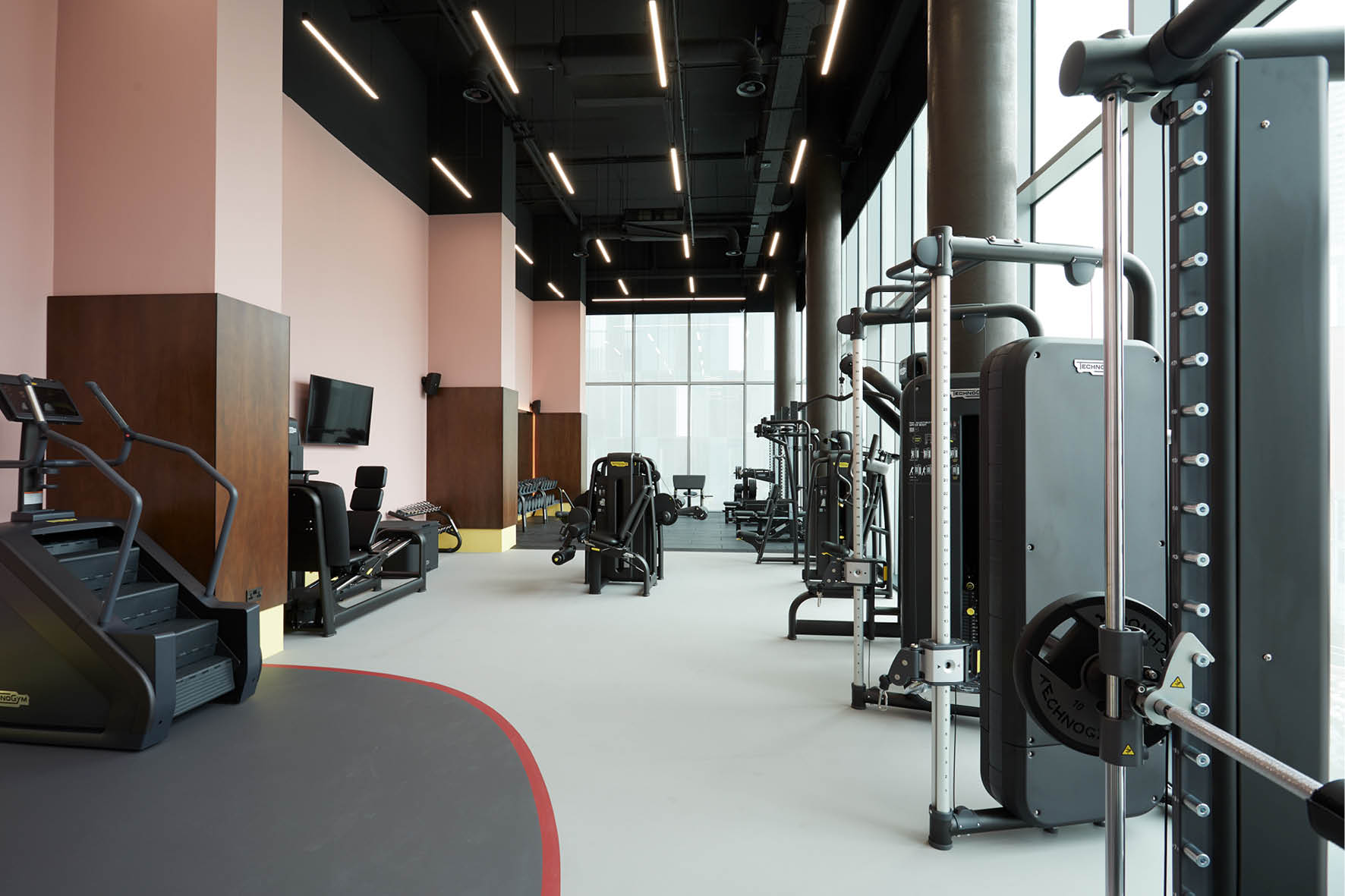 The Gym is one of many amenities at Deansgate Square