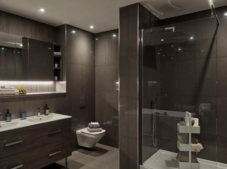 Display Bathroom at Deansgate Square South tower, Manchester