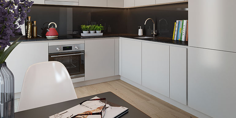 Display Kitchen at Mount Yard at MeadowSide Manchester
