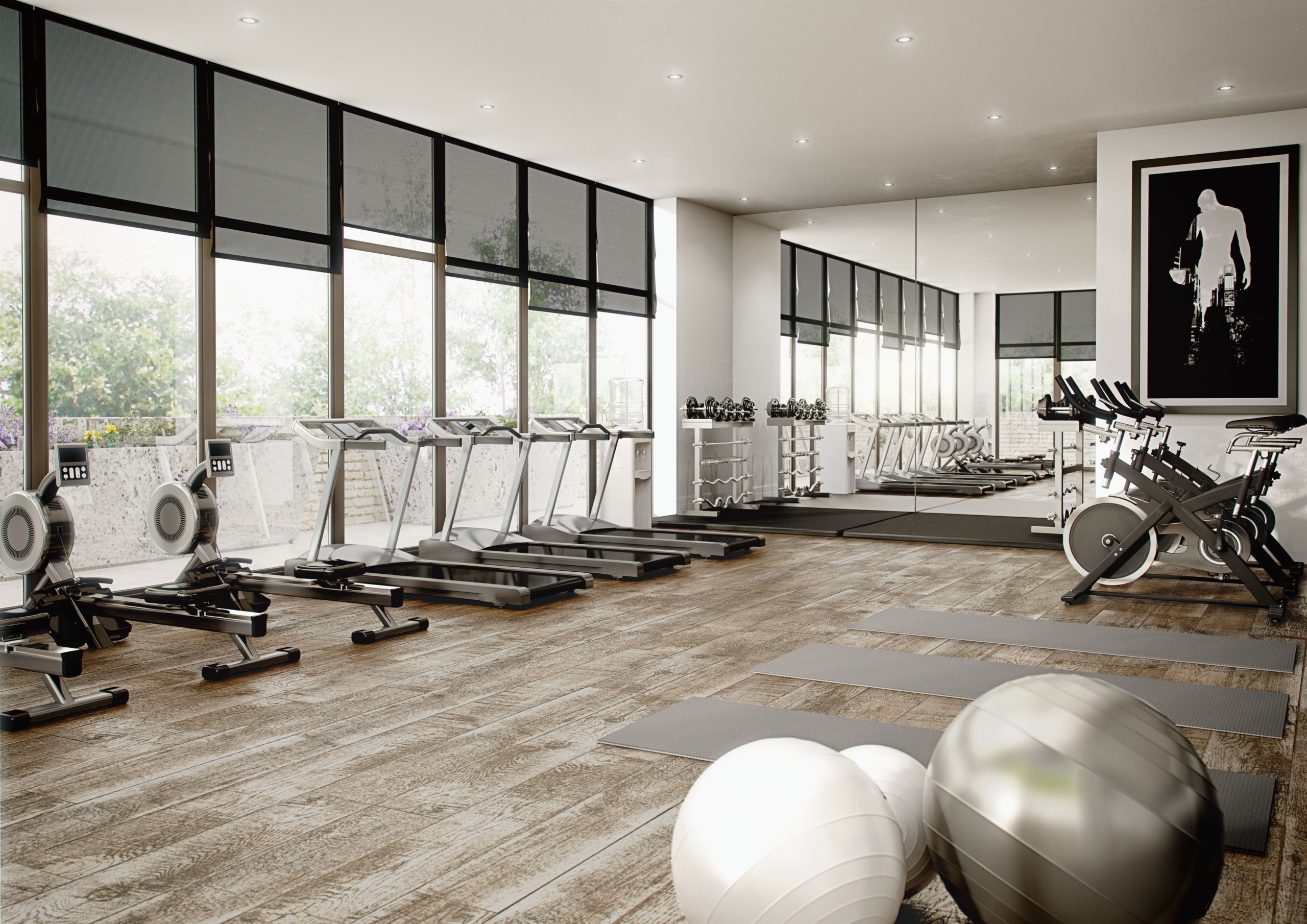 The Gym, one of the Amenities at The Waterhouse Manchester